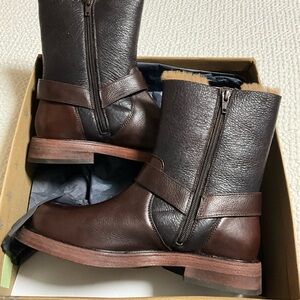 Free People Silverstone Shearling Moto Woman Leather Boots